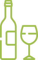 Weinflasche Weinverkostung